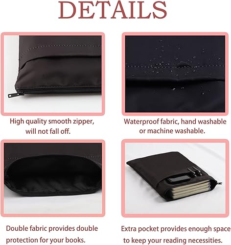 Miniatura 6 de Reading Will Take You to A Galaxy Far Far Away Book Sleeve Reader Gift Reading Book Book Protector con cremallera (Lectura Will)