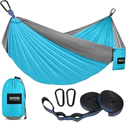 Kootek Camping Hammock, Portable Hammocks with Tree Straps & Attached
