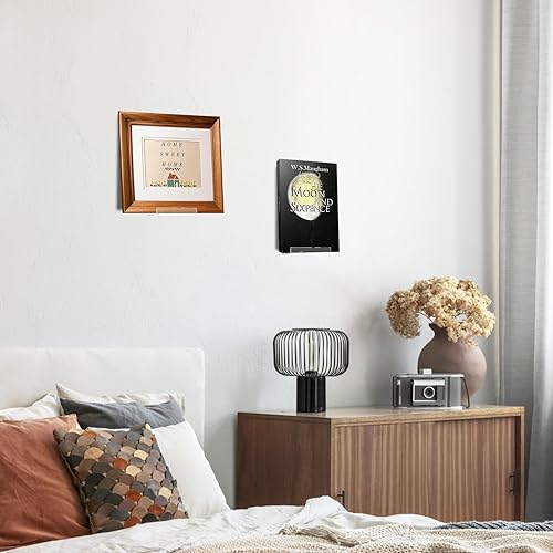 Miniatura 7 de ZOOFOX Paquete de 12 estantes de vinilo para montaje en pared, soporte de pared para discos de vinilo de 4 pulgadas con accesorios de instalación,