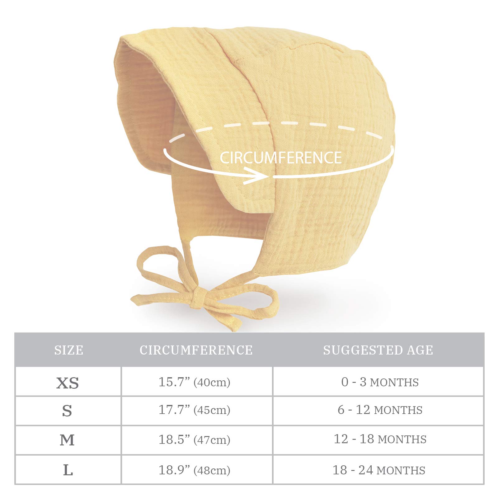 JELLYTREE Babymütze mit Krempe, Musselin, doppelte Gaze, Kleinkind, Sonnenhut, Kleinkind, Jungen, Mädchen, Beanie-Mütze, 6 m, 12 m, 24 m, Beige – 12–18 Monate