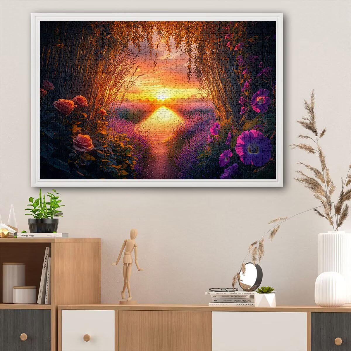 Puzzle 5000 elementów, krajobraz, zachód słońca, 5000 elementów, drewniane puzzle dla dorosłych, trudna łamigłówka, gra logiczna dla całej rodziny, dekoracja pokoju, prezenty dla kobiet G-36