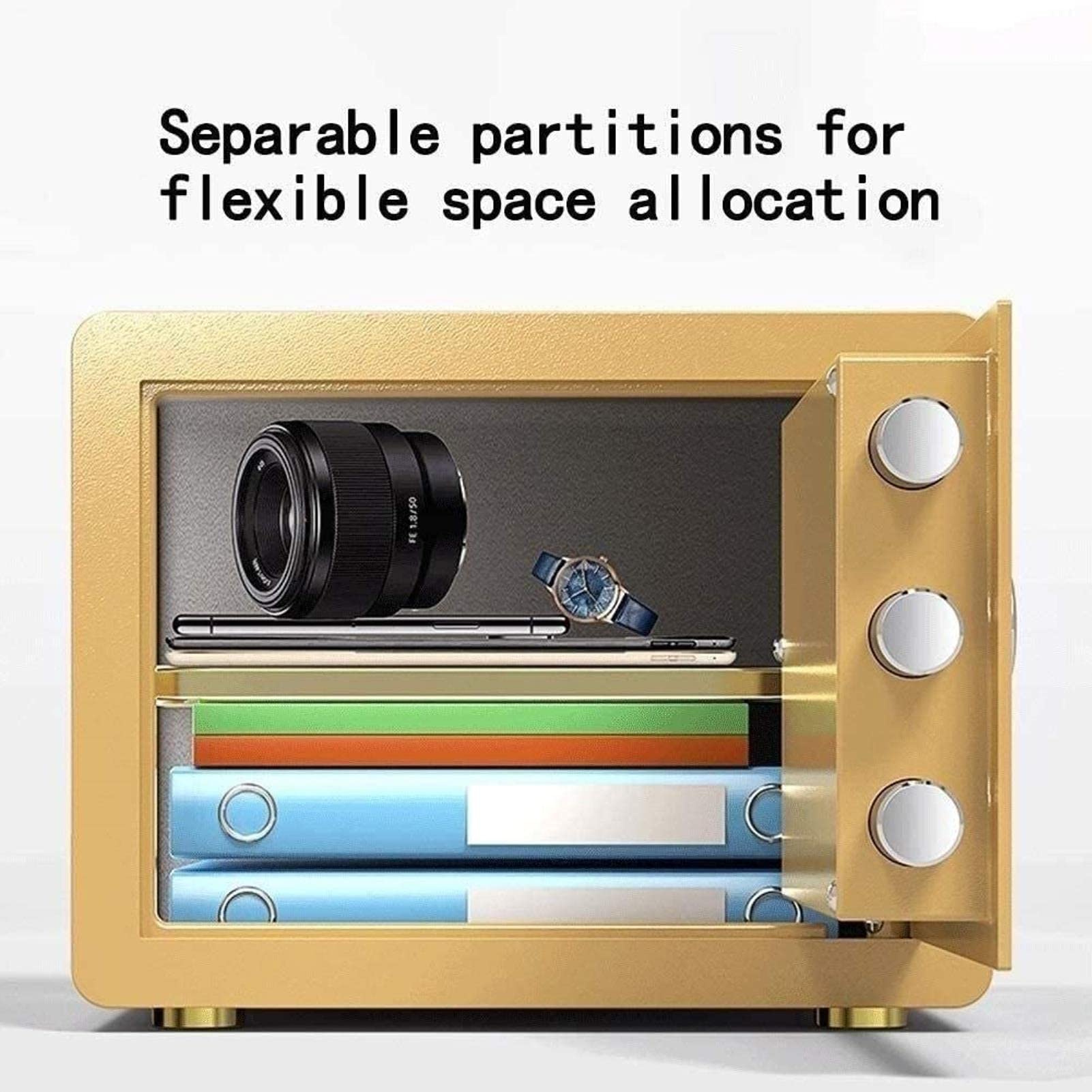 RLKHXBS Mechanical Password Storage with Key Invisible Password Safe Office All-Steel Anti-Theft Safe smart Home Safe