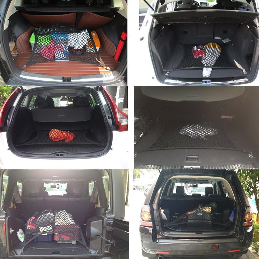 海外 汎用 車用 トランク ラゲッジ ネット 70 70cm 荷物固定 網 Www Hino Kanko Jp