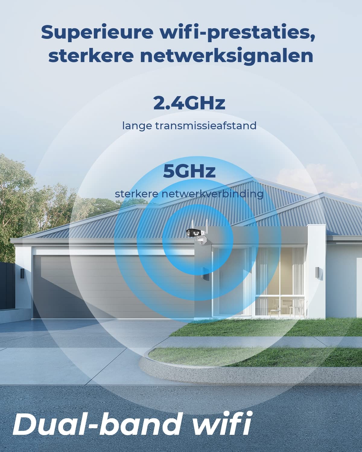 Reolink 4K Telecamera Wi-Fi Esterno con Doppia Lente, Videosorveglianza Esterno con Visione Notturna a Colori, Rilevamento Persone/Veicoli/Pet, Audio a 2 Vie, Duo 2 WiFi (Ricondizionato)