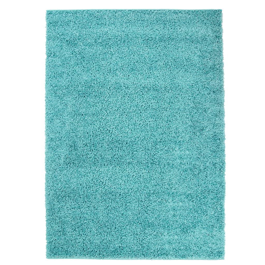 carpet city Shaggy-Teppich Türkis 70x250 cm