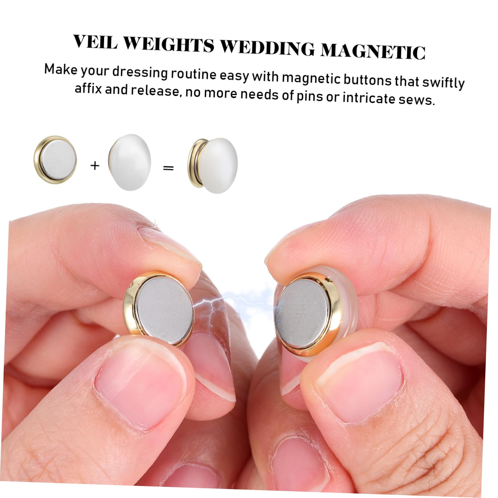 Angoily 12 Stück Magnetische Hijab Magnete aus Kupfer mit Künstlichen Perlen Universelle Schalnadeln für Shirts und Schals Sicherer Magnetischer Verschluss