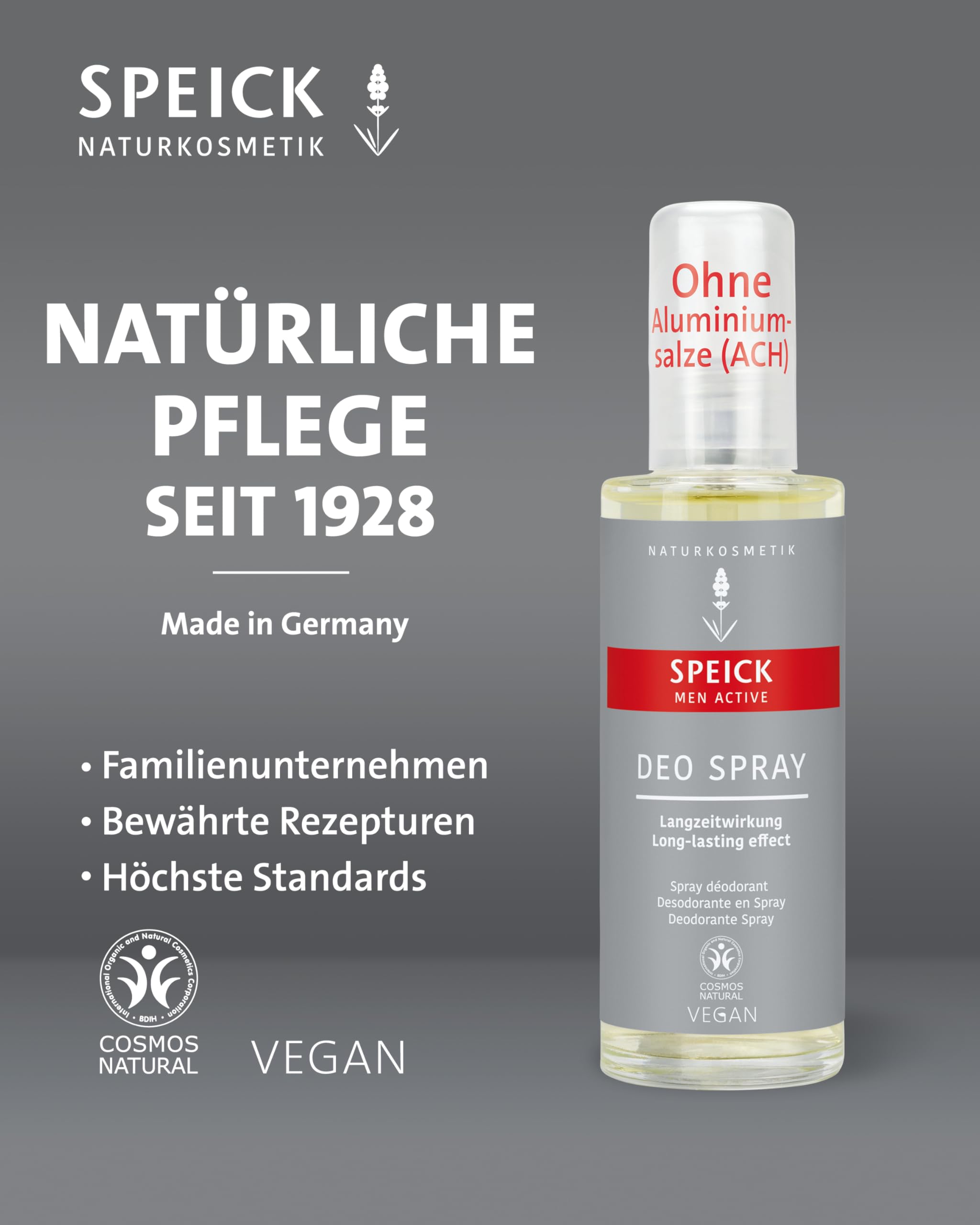 5x Speick Men Active Deo Spray 5x 75 ml