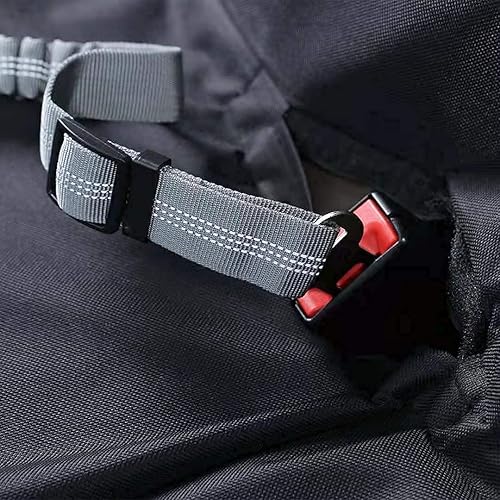 Miniatura 8 de BORKIN Extensor de asiento trasero para perros, puente de asiento para perros, barrera acolchada para automóvil, extraíble y lavable, resistente al