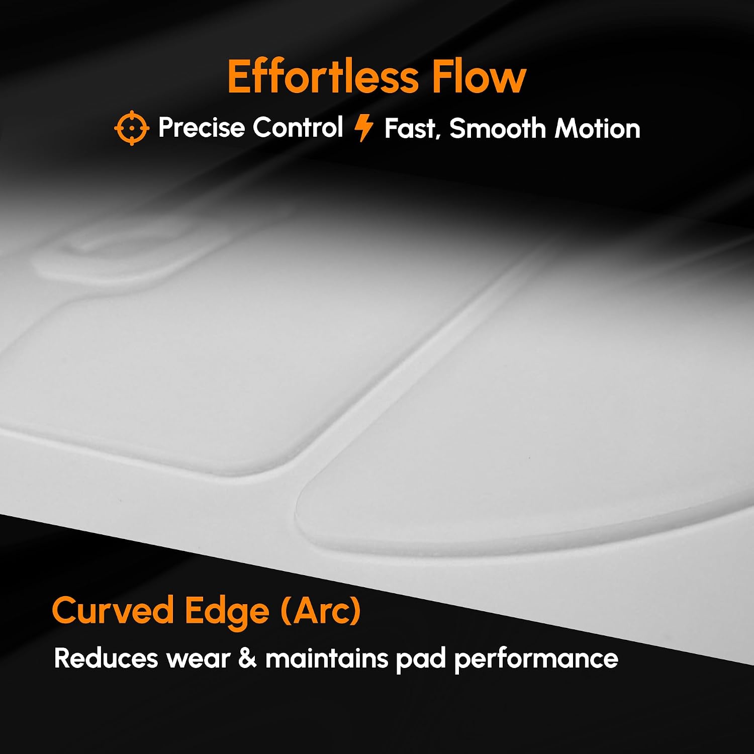 Gaming Mouse Skates ICE - V2 Skates for Razer Viper V3 Pro Mouse Feet 2.5D Edge Treatment Smooth PTFE Material 3M Adhesive - White