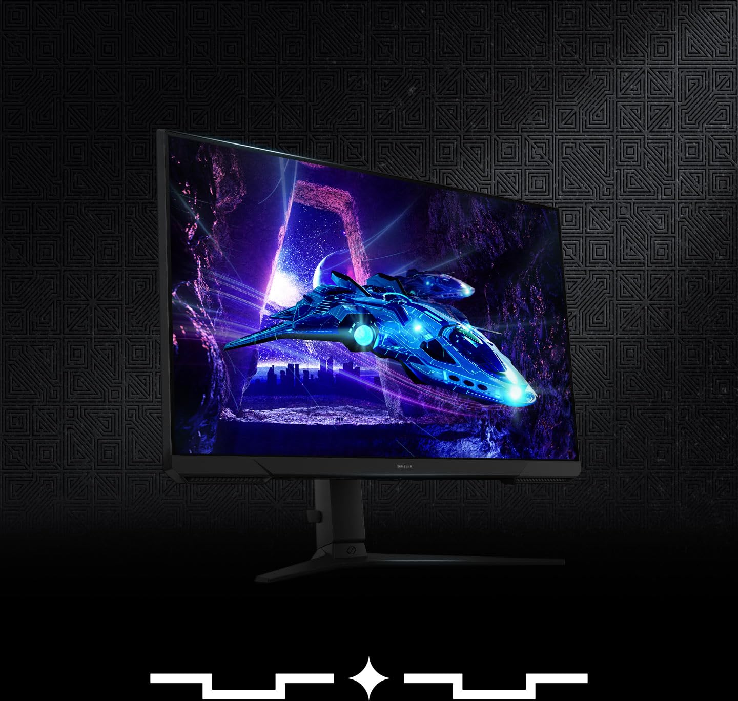 Samsung Écran PC Gaming Odyssey G30D 24'', 180Hz, 1ms, VA, Full HD (1920x1080), 3000:1, Ajustable en hauteur, pivotable, orientable, inclinable, LS24DG302EUXEN