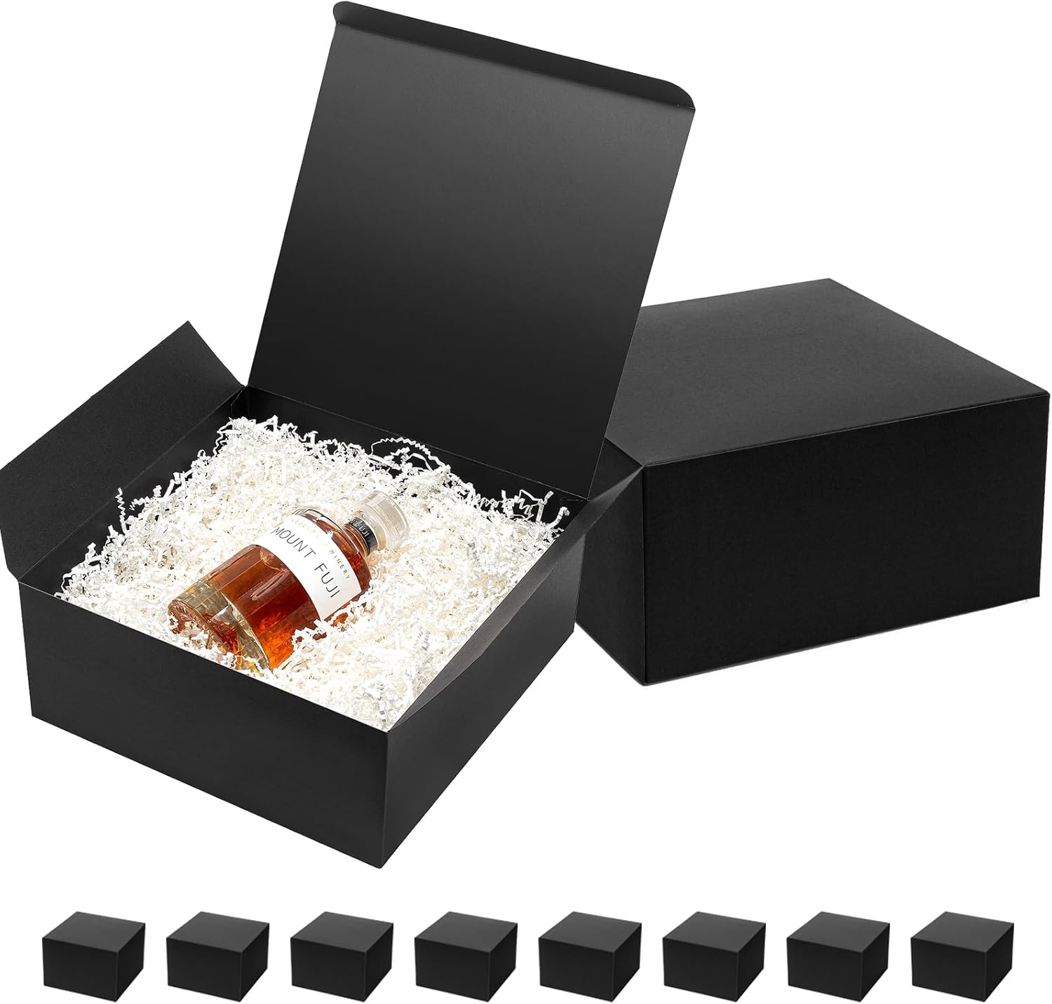 Mcfleet 12x12x5 Inches Large Black Gift Boxes with Lids 10