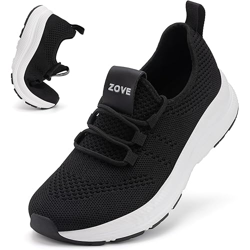 ZOVE Wide Toe Box Shoes Women Extra Wide Width Sneakers Ultra Light Road Running Shoes Non-Slip Tennis Sneakers Breathable Walking Athletic