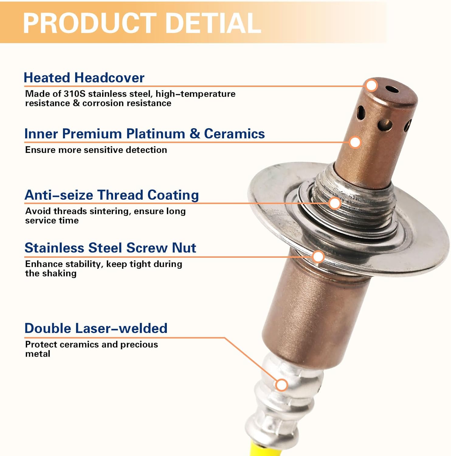Nifeida 234-9123 Oxygen Sensor Upstream Air Fuel Ratio O2 Sensor for Subaru 06-09 Outback Legacy 06-10 Forester 06-11 Impreza Sport 2006 SAAB 9-2X 2.5L-H4 Replace# 22641-AA360, 22641-AA36A