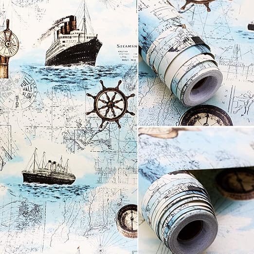 Amazon Co Jp 壁紙 おしゃれ 45cmpvc牧歌的な花の壁紙 寝室用の自己接着壁紙 寮用の壁ステッカーを刷新 青2 0 45 10m Diy 工具 ガーデン