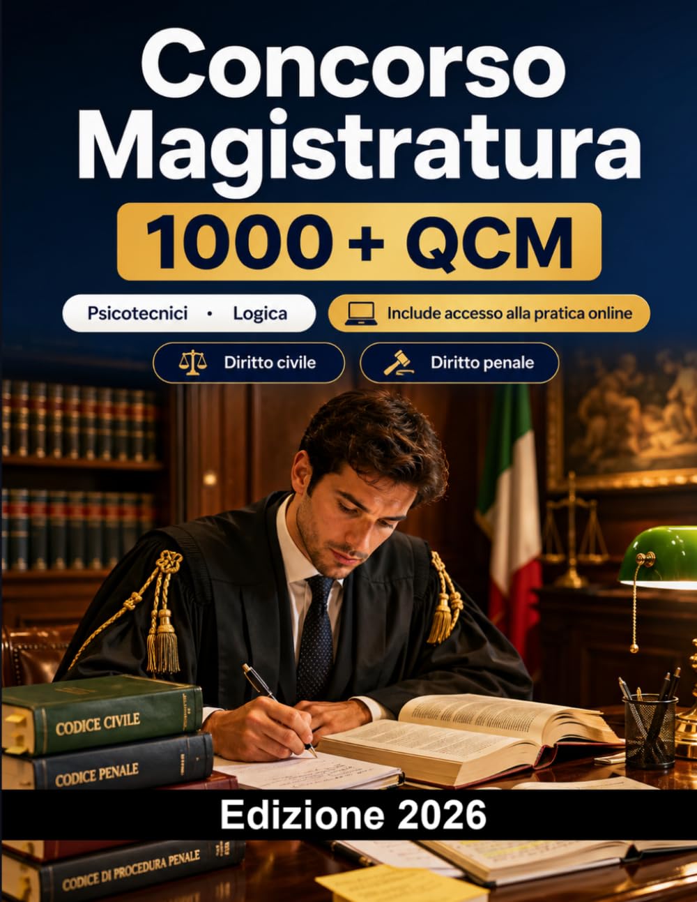 Concorso Magistratura 2026: Diritto civile, penale, amministrativo, temi, giurisprudenza, metodo di studio e preparazione intensiva