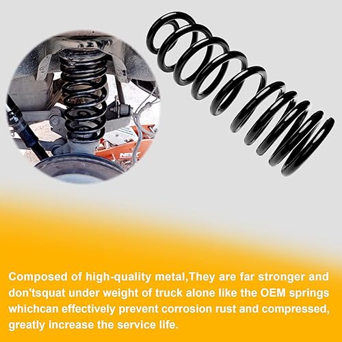 Miniatura 4 de Kit de muelles helicoidales traseros resistentes para Ram 1500 2009-2018 2wd4wd 2 unidades de elevación de 1-2 pulgadas