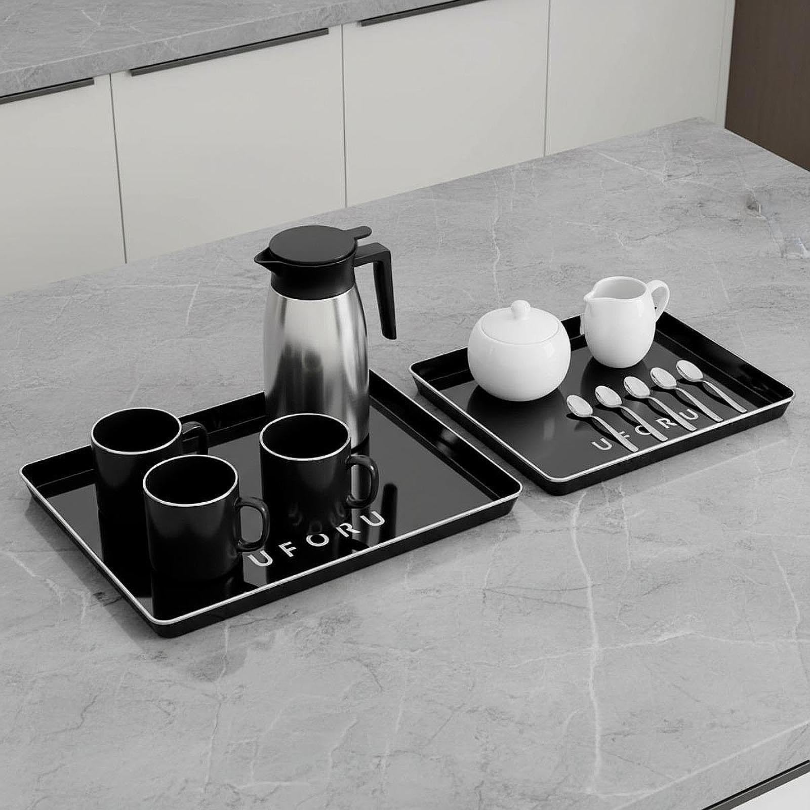 Bandeja para Servir Té (Juego de 2), Bandeja de Encimera para Baño, para