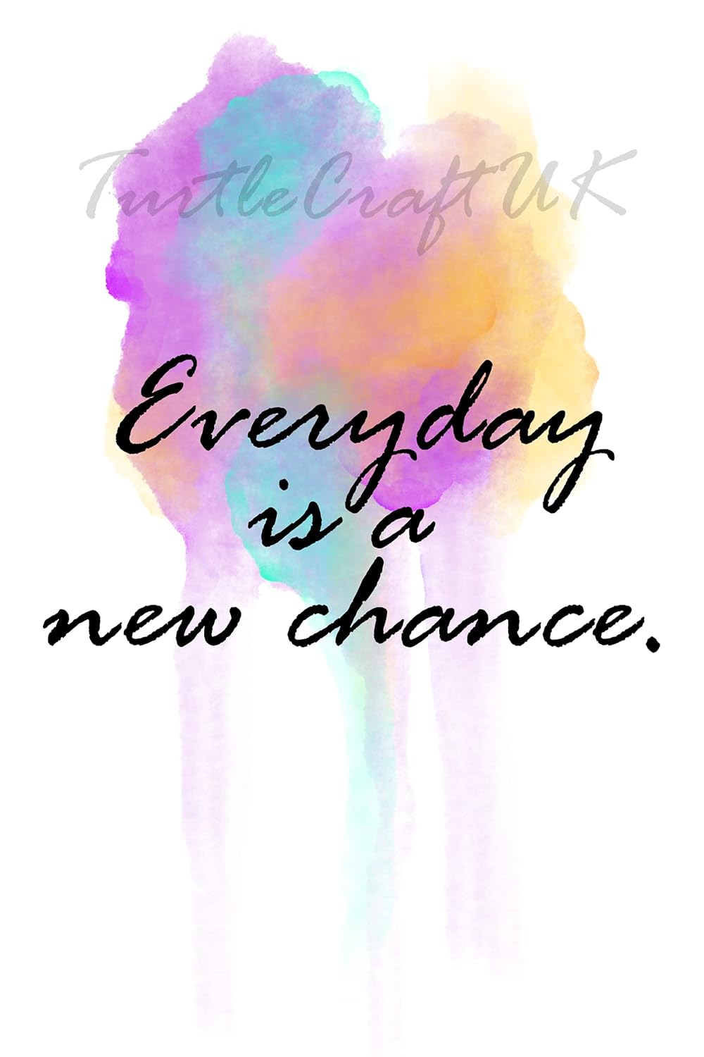 Fridge 3"x2" Everyday is a new chance. Amazon.co.uk Handmade