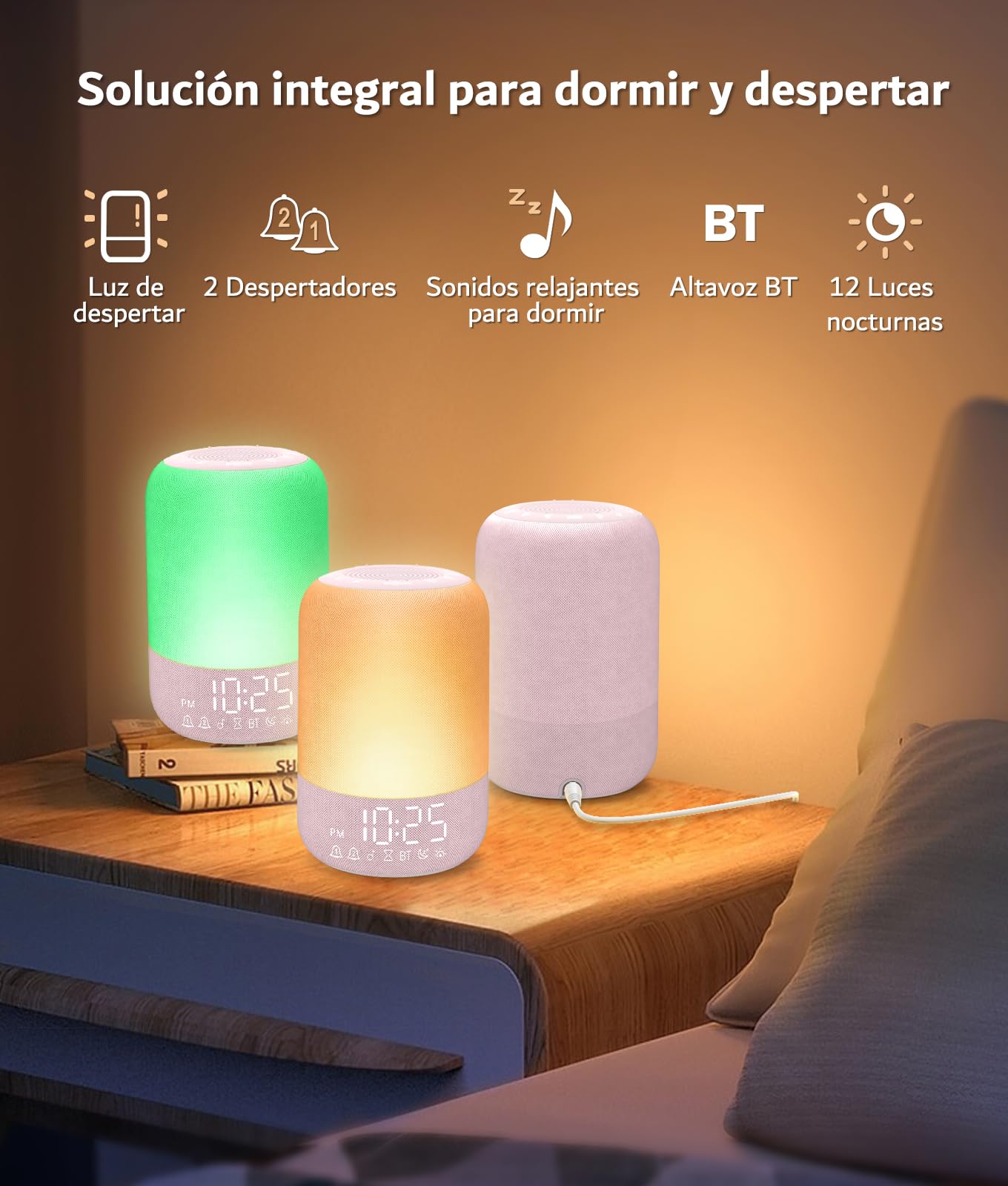JBER Despertador Amanecer, Despertador Luz Natural Simulación de Amanecer