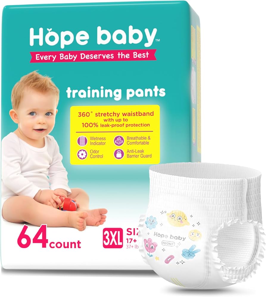 Amazon | HOPE BABY オムツ パンツ XXXL サイズ 64枚 (17kg+) ふわふわ