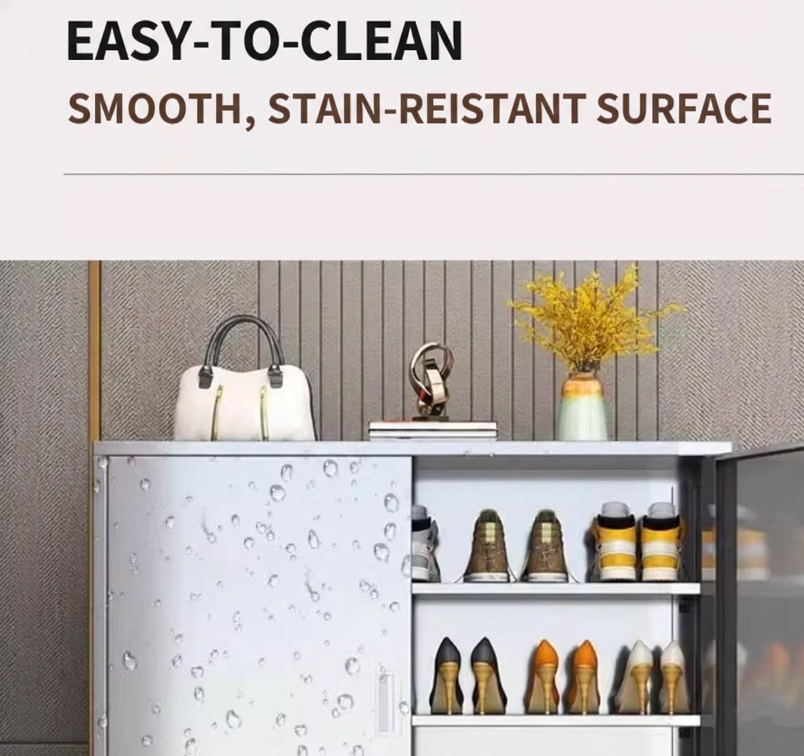 Armoire à chaussures de grande capacité, étanche et antirouille pour porte d'entrée, couloir, utilisation à la maison