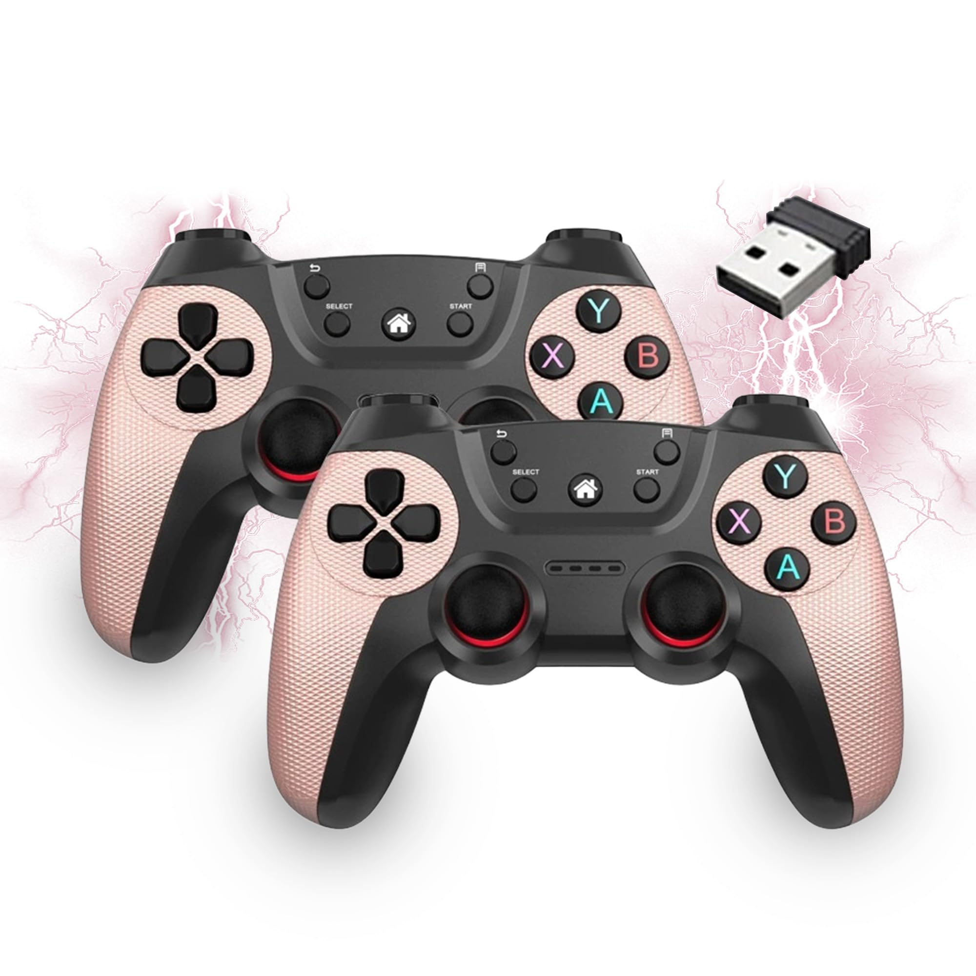 Wireless Gaming Controllers Wireless Gaming Controller 2-Pack - 2.4G ...
