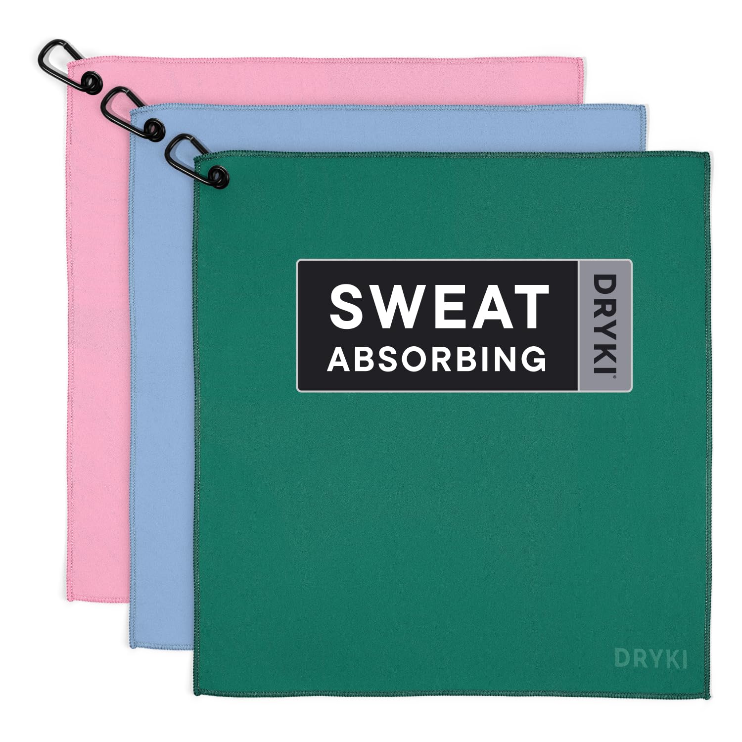 DRYKI Pocket-Sized Sweat Towels - Original Sweat Absorbing Handkerchiefs
