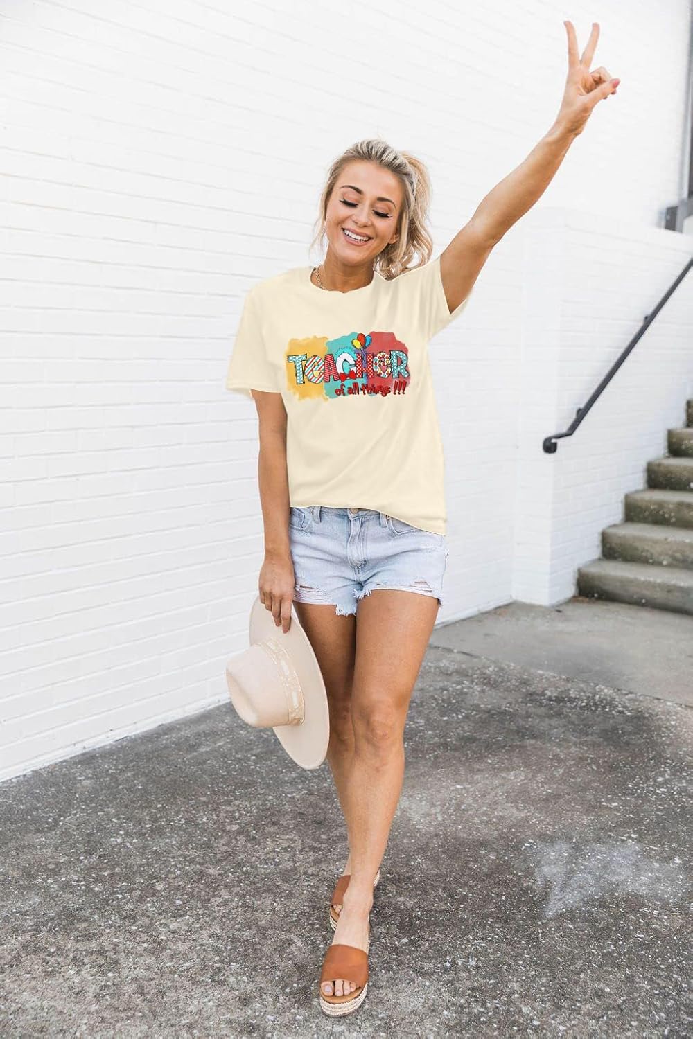 Teacher Life Tee - Women's Teacher Shirt - Casual Short Sleeve Top - Image 4