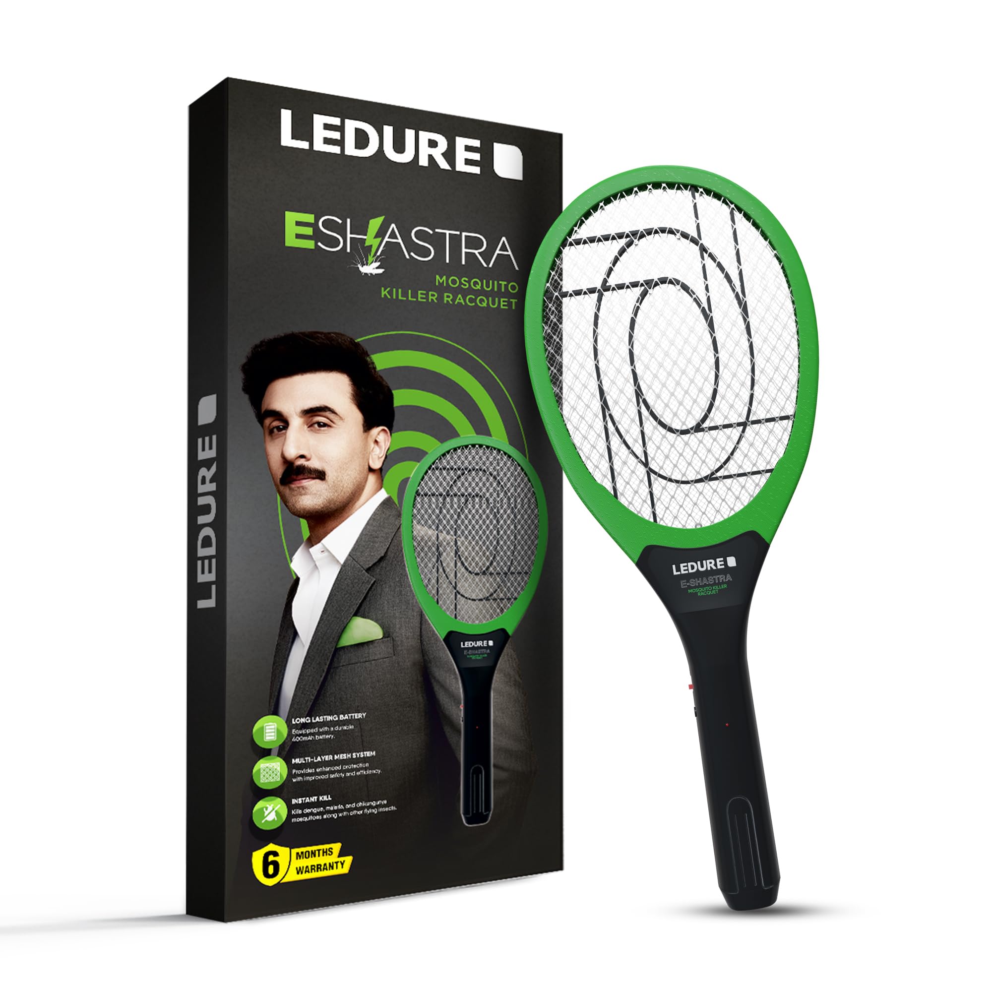 Ledure Eshastra Mosquito Racket | Rechargeable Mosquito Bat with
