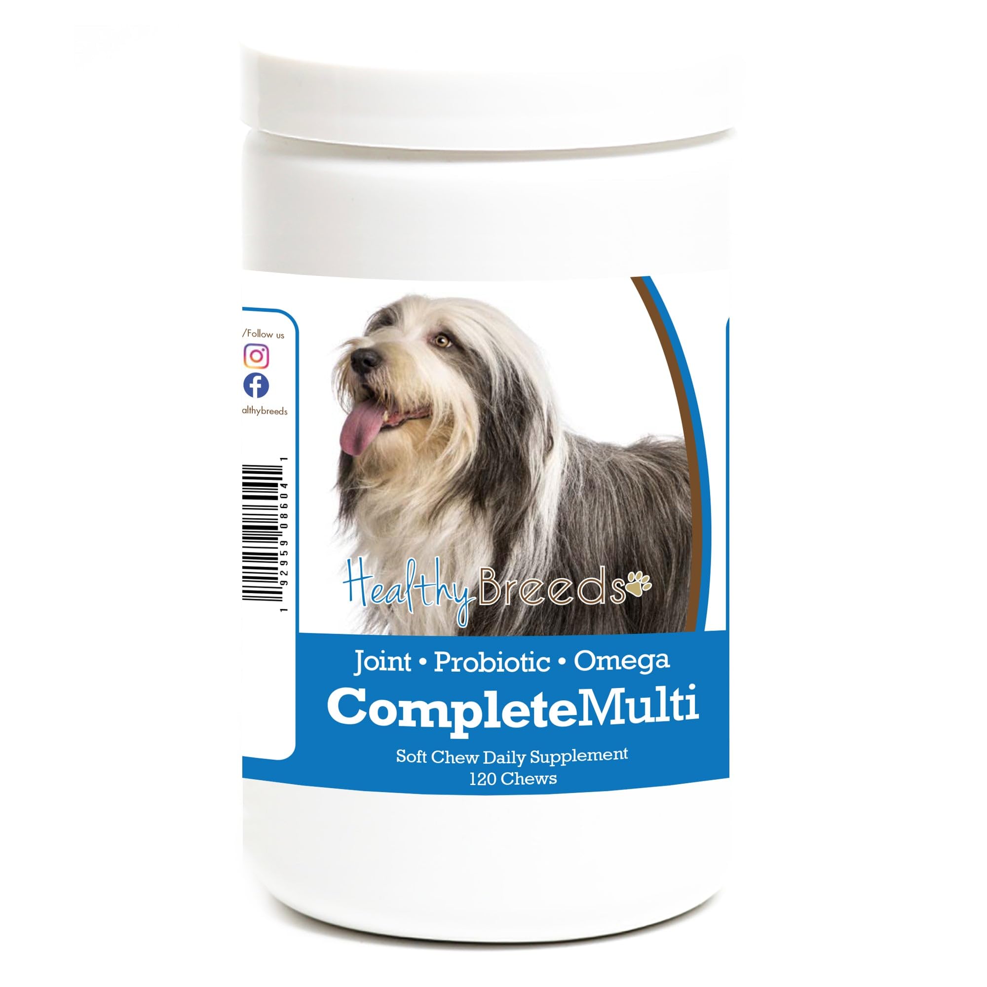 Healthy Breeds Bearded Collie All In One Multivitamin Soft Chew 120 Count