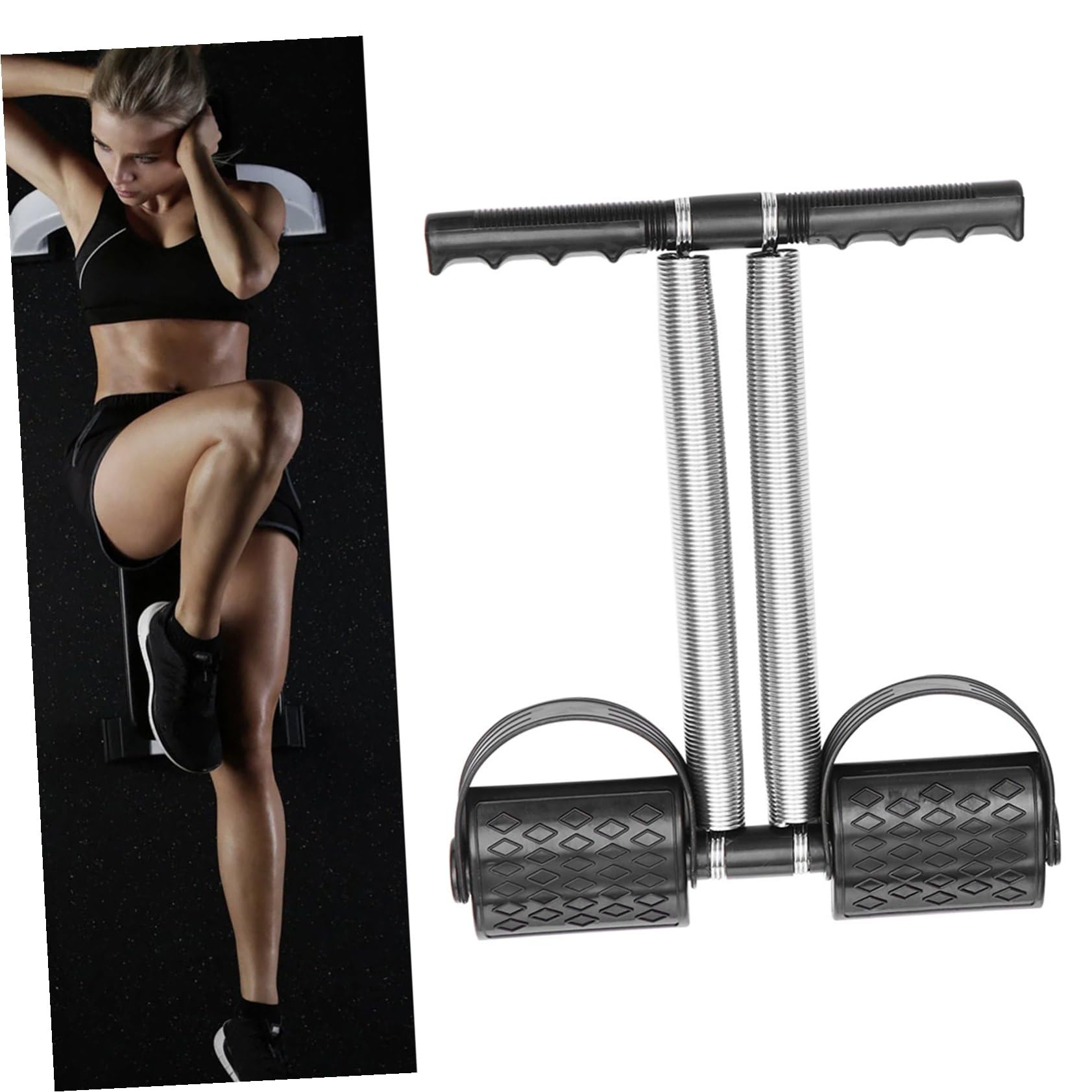 Tensor de Pedal de pie Equipo de Fitness para Gimnasio en casa Gimnasia Primavera fortalecimiento Interior Tensor de Pedal de Ejercicio Deportivo Pedal para Tirar de la Azul