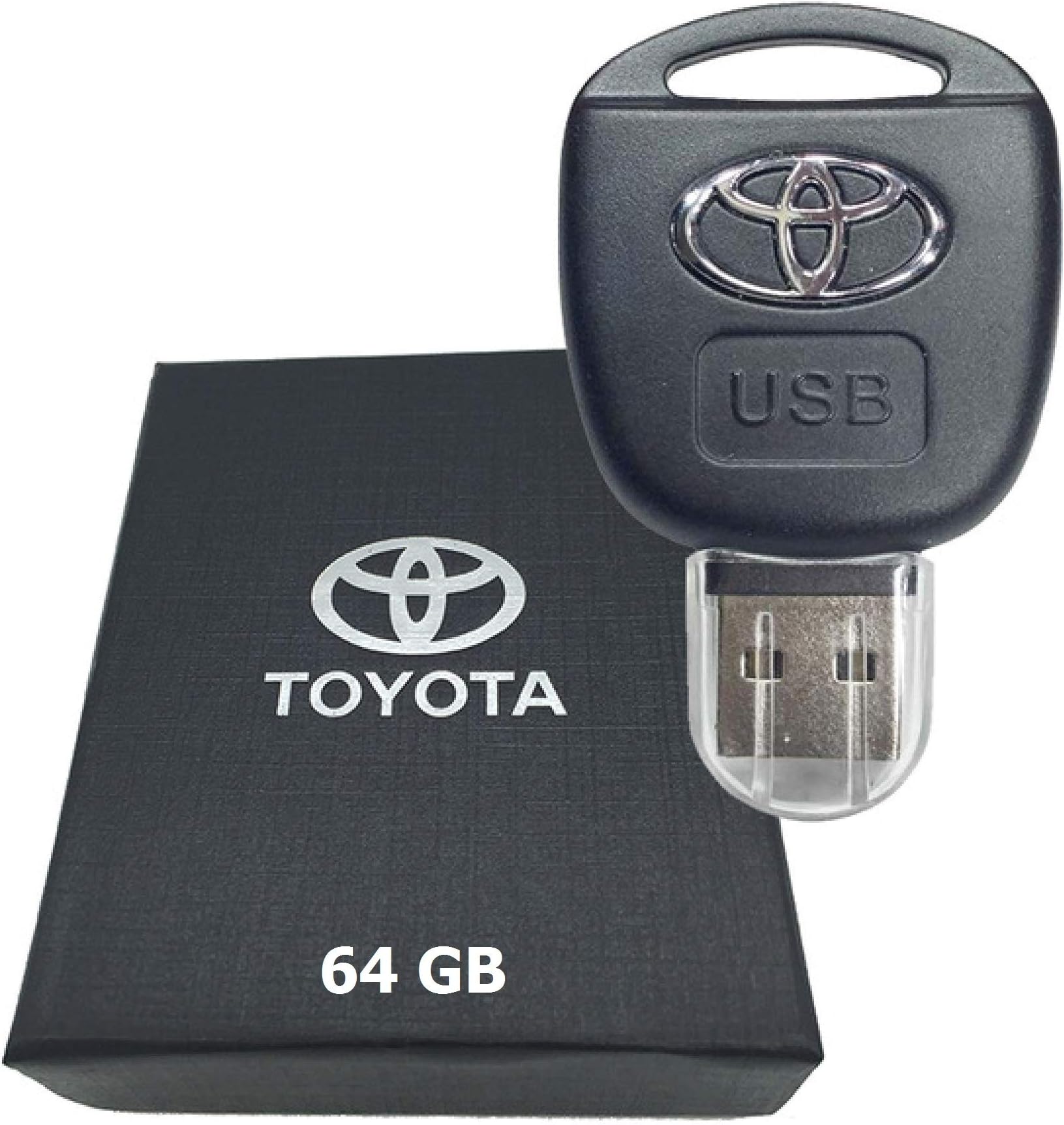 Sports Car Toyota Remote Key 64GB USB Flash Drive. Presented in gift box.