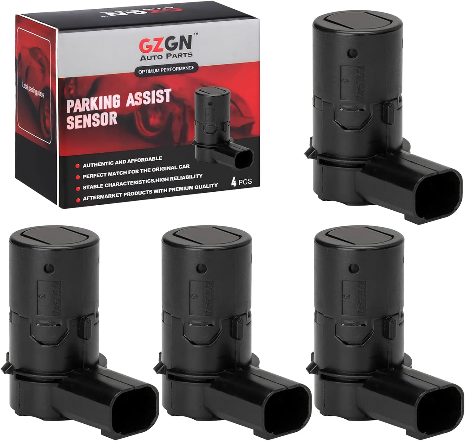 Parking Assist Sensor Compatible with Ford F150 F250 F350 F450 F550 E-150 E-250 Escape Explorer,Lincoln Navigator,Mercury Mariner,4 PCS Reverse Backup Bumper Rear Parking Sensors,OE#3F2Z15K859BA
