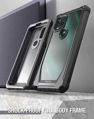 Miniatura 7 de Poetic Guardian Series - Funda diseñada para Moto G Stylus 5G (2021), modelo # XT2131, híbrida de cuerpo completo a prueba de golpes, con protector