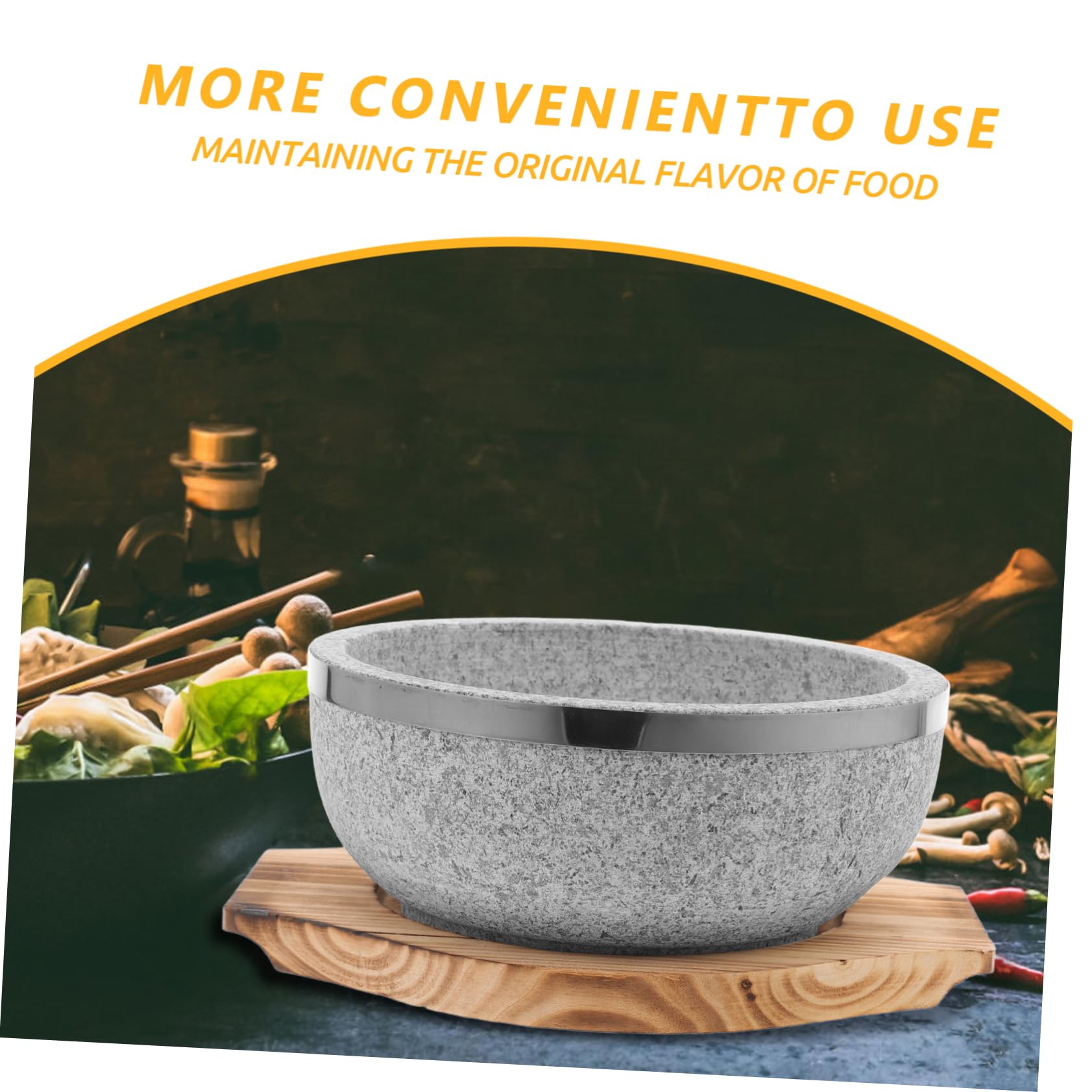 Stone Pot Bibimbap zestaw misek 800 ml koreańska miska do zupy z tacą zaopatrzenie kuchenne