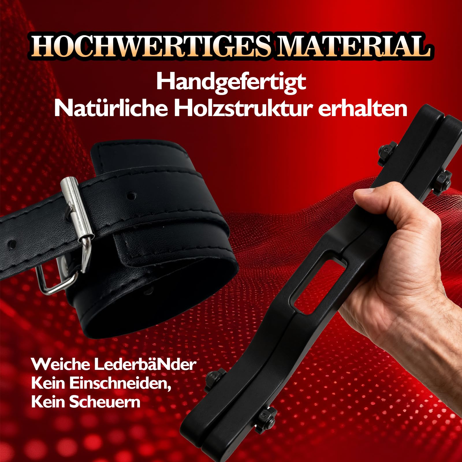 Humbler de madera para testículos estirador de bolas para hombres dispositivo CBT para tortura extrema de testículos barra de separación erótica ajustable alargador testículos ligadura de testículos