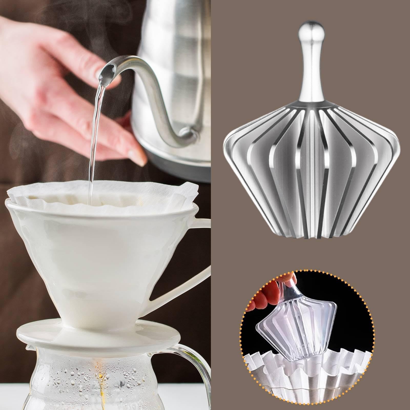 Yajuyi Kaffeefilter Formhalter, Tragbares Zubehör für Büro, Küche Und Reisen