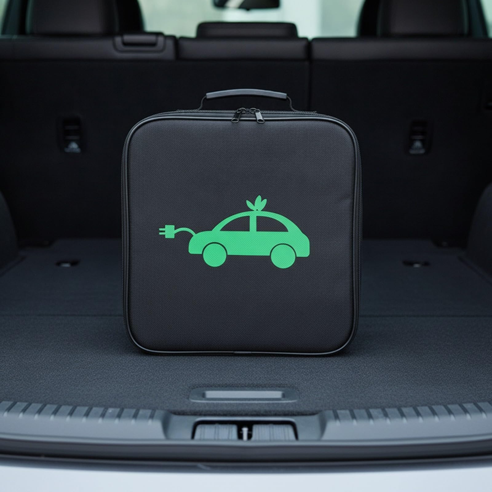Organizador Cables Portátil Compacto | Ligero, Bolsa para Cable Carga Coche Eléctrico, Bolsa Almacenamiento Cables Viaje con Cremallera