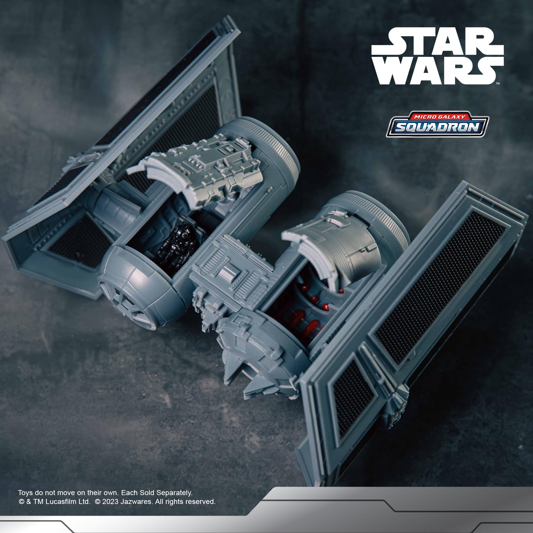 Star Wars Micro Galaxy Squadron Tie Bomber – 5 Pulgadas Starfighter Class Vehicle with 1 Inch Tie Pilot Micro Figure Accessory