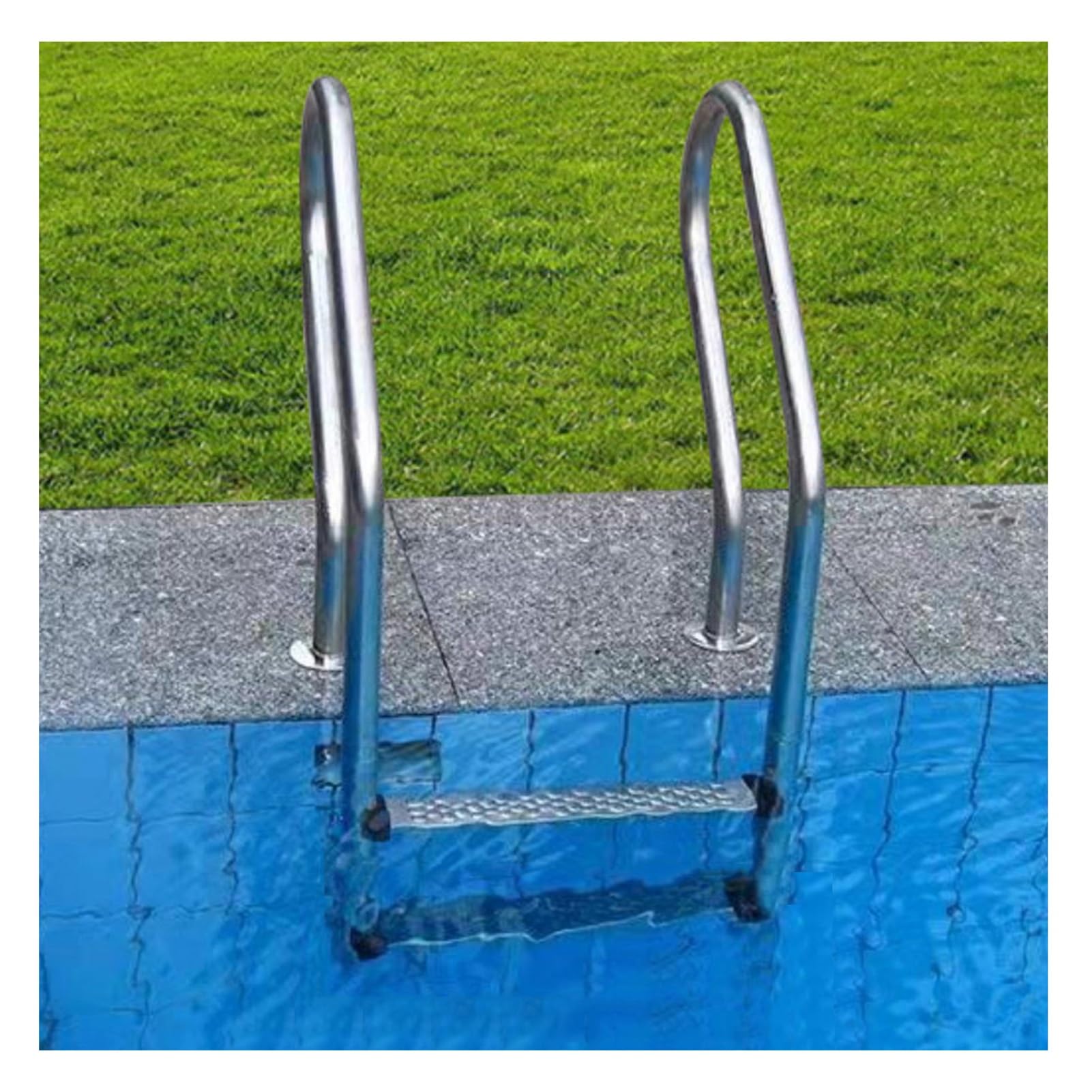 TYYCKJ Pool Foot Ladders, Pool Climbing Equipment, with Handrails, Suitable for Swimming Pools and Outdoor Bathing Areas(2 steps)