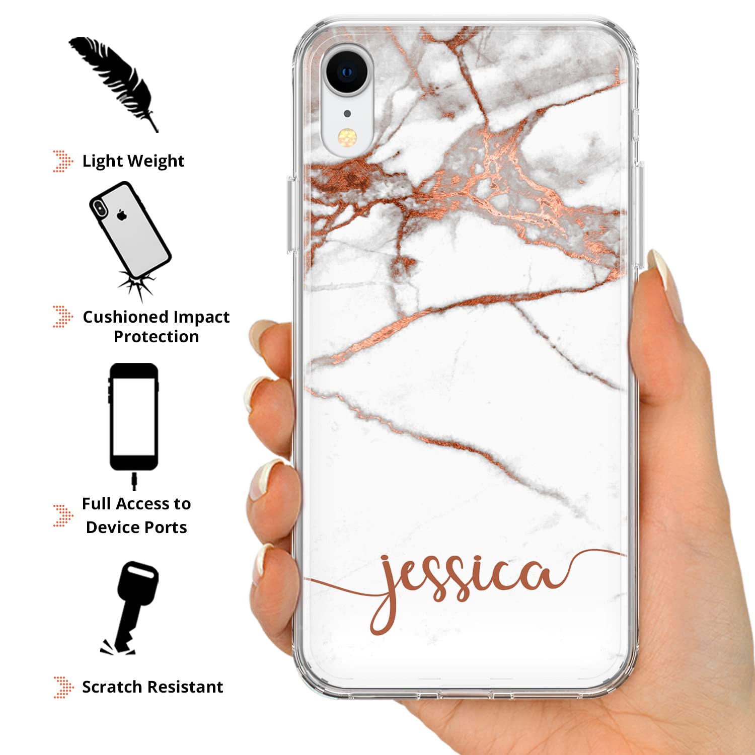 Custodia Per Telefono In Marmo Nero Con Finitura In Marmo E - Foto 8