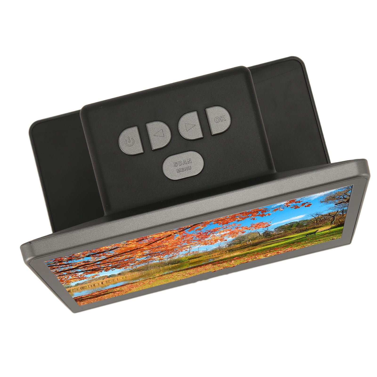 Escáner de Negativos de Diapositivas, Escáner de Película Digital con Pantalla HD en Color de 7 Pulgadas Convierte 135 Películas 126KPK 110 en Fotografías JPEG de (Enchufe