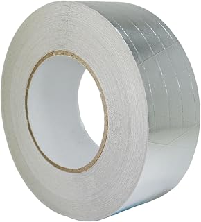 GGR Supplies T.R.U. FSK Aluminum Foil Reinforced Scrim/Kraft/Jacketing/Insulate Tape with Rubber Adhesive. 50 Yards. (2" (48mm))