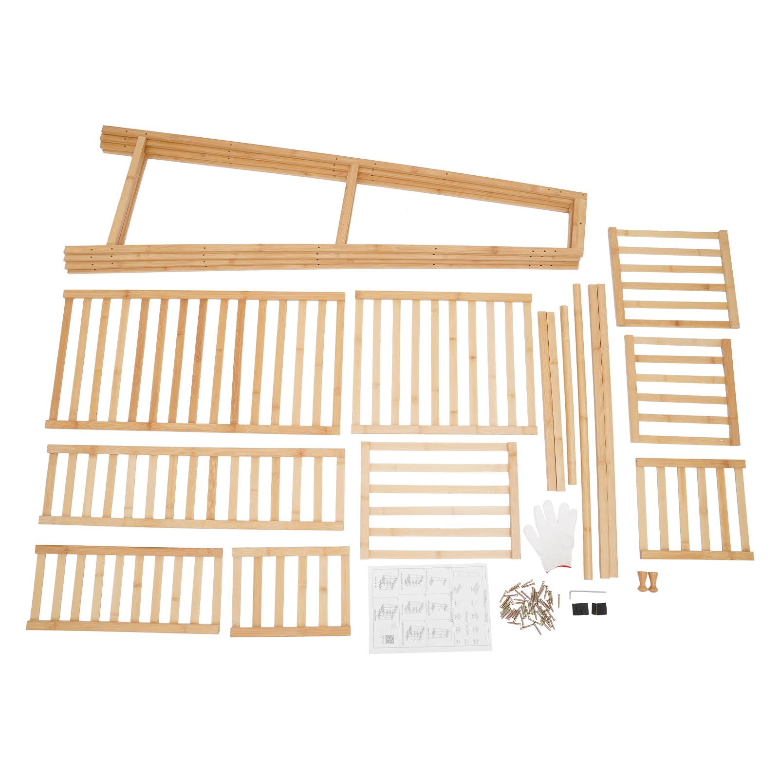 Appendiabiti espandibile con ripiani, 4 appendiabiti, 9 ripiani, per lavanderia, balconi, camere da letto e negozi di abbigliamento (160 × 40 × 140 cm)