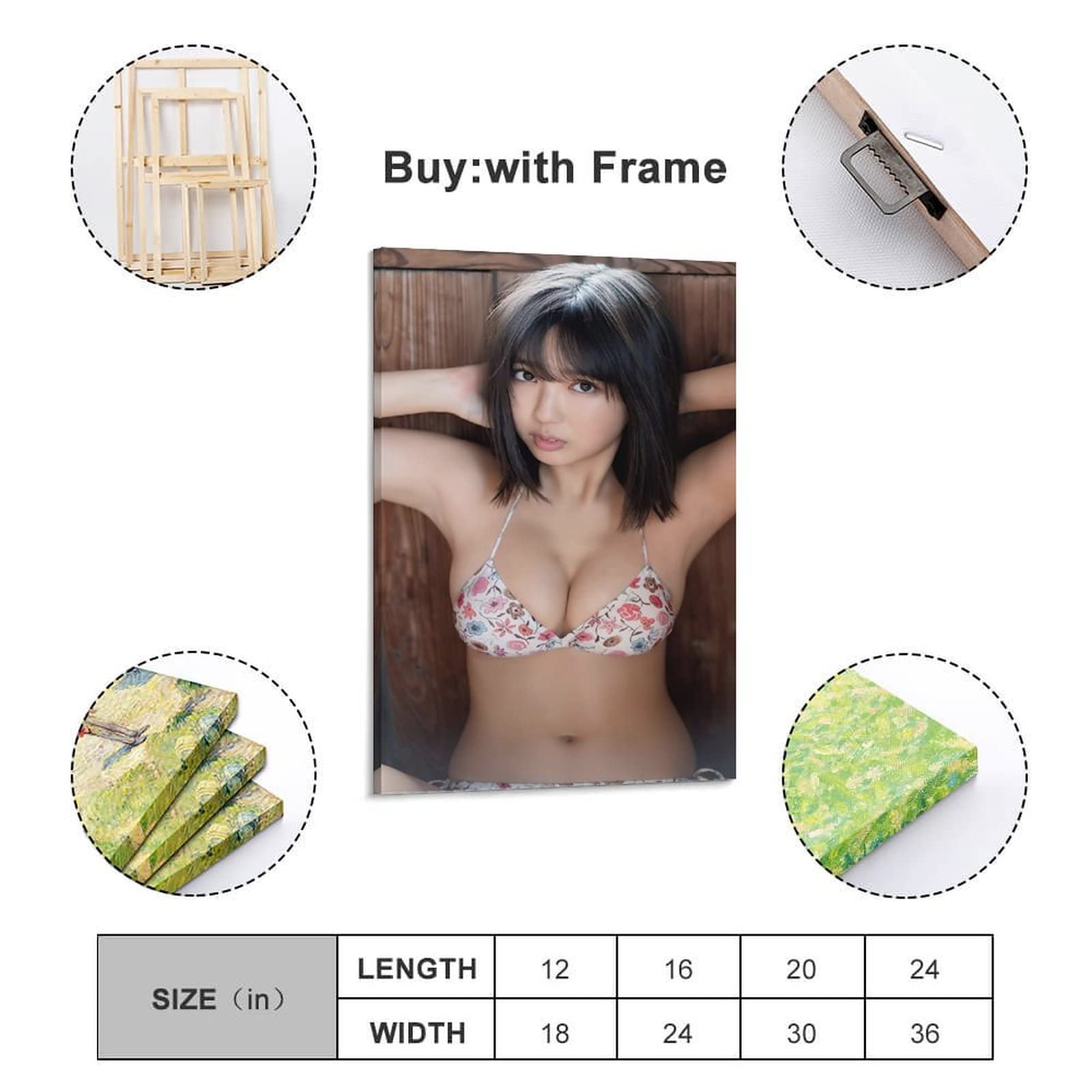 Amazon.co.jp: 沢口愛華HD写真ポスター23 キャンバスアートポスターと