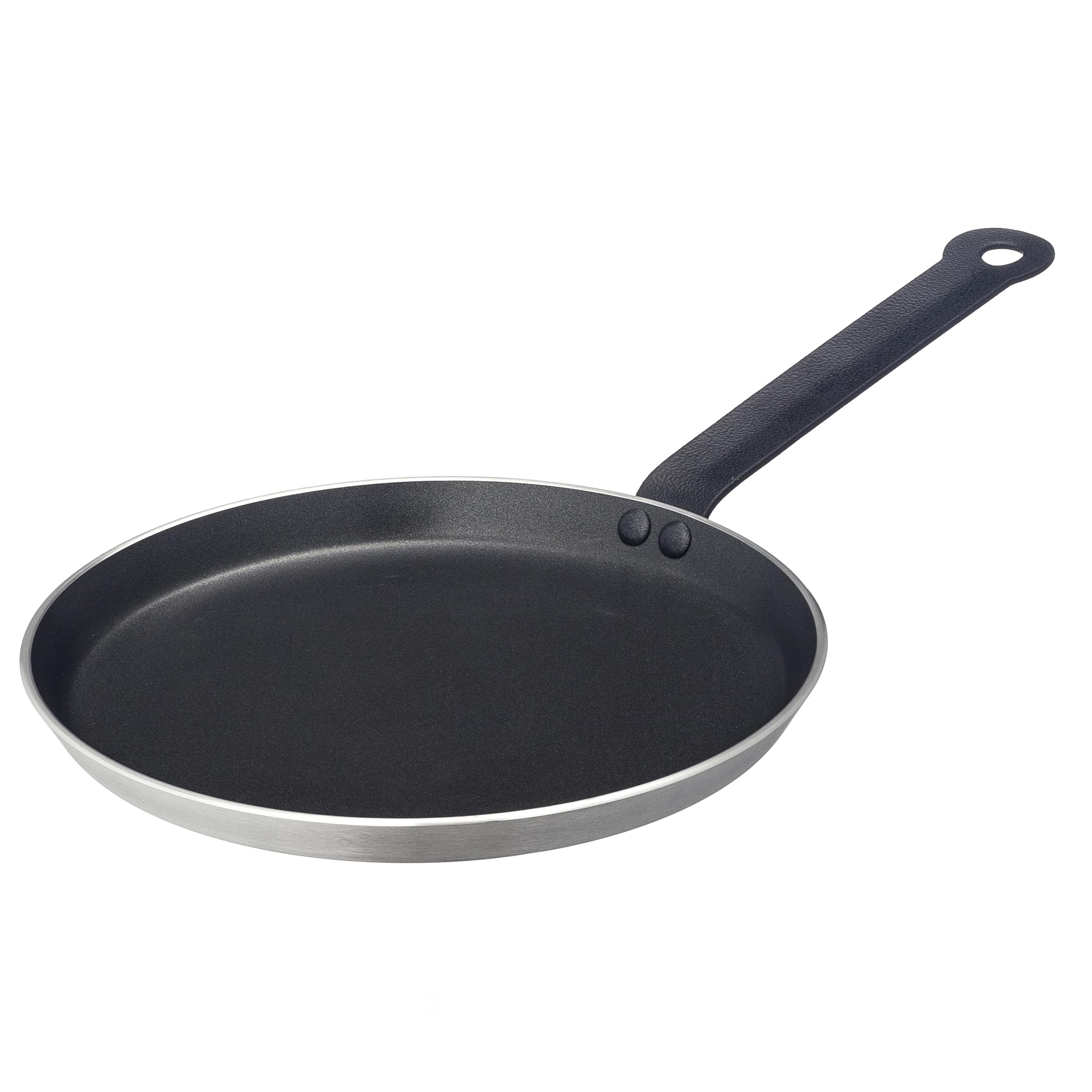 Metro Professional Juego de sartenes (5 piezas, aluminio, 20 + 24 + 28 + 32 cm + Sartén para crepes 25 cm), antiadherente, aptas para horno hasta max. 240 °C, también para uso industrial