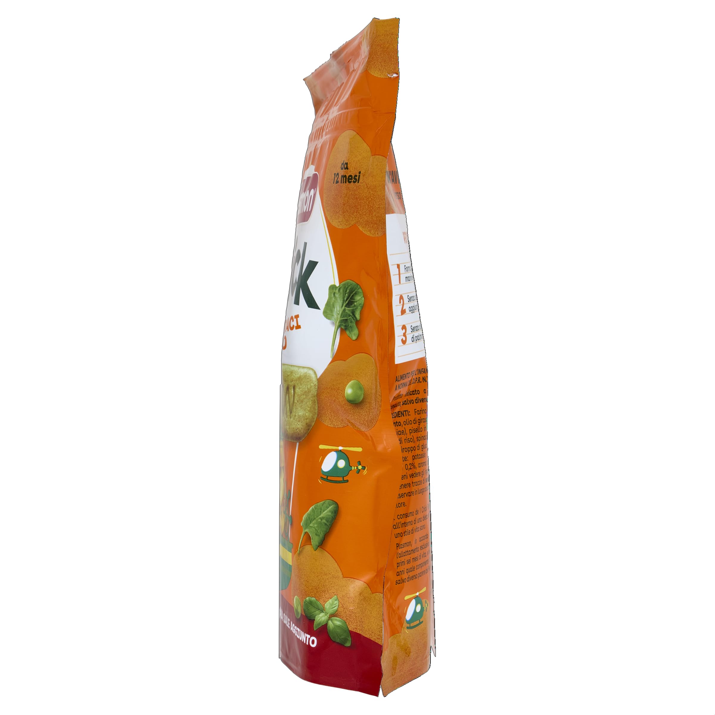 Plasmon Crick - Piselli Spinaci Basilico 6x100g