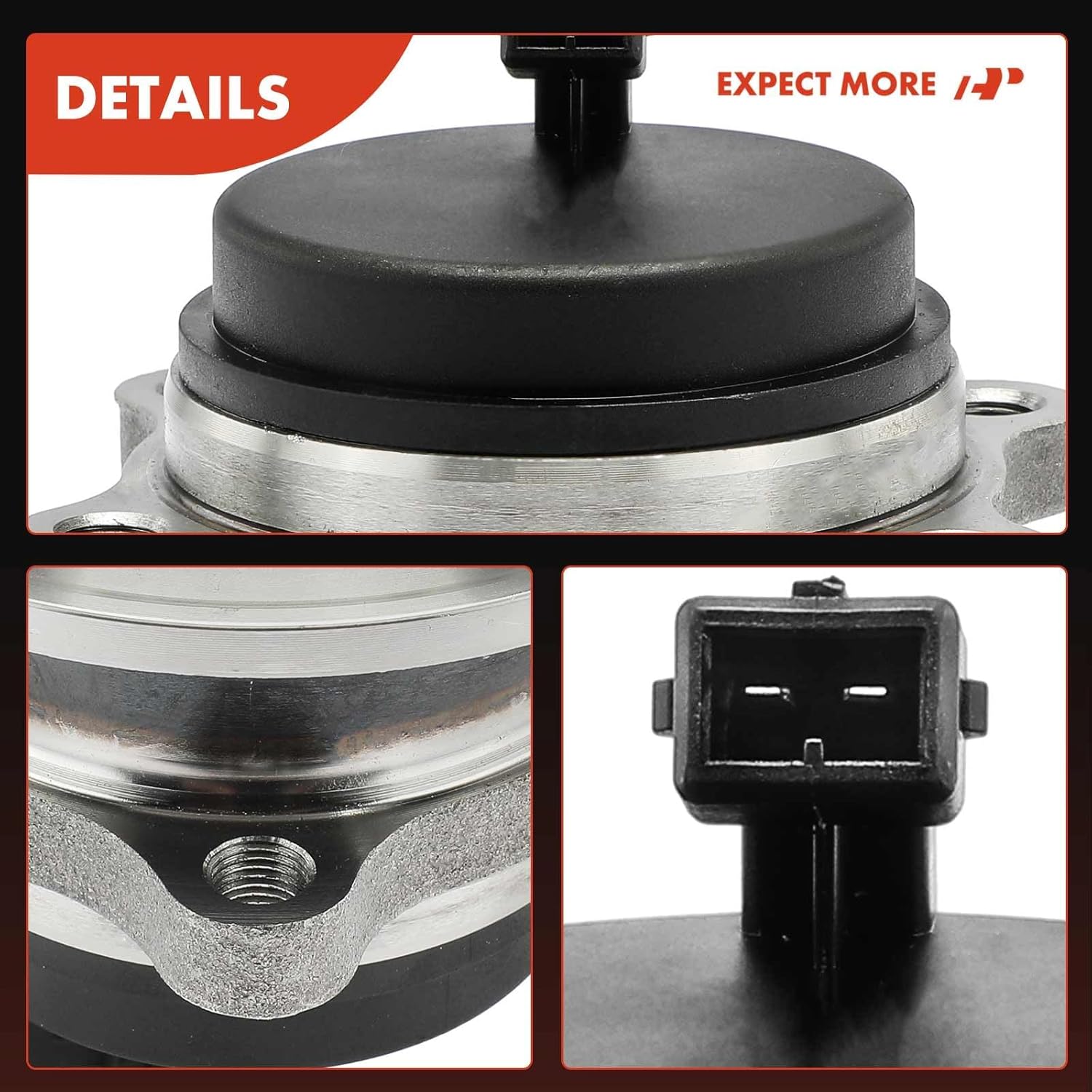 A-Premium 2 x Rear Wheel Bearing and Hub Assembly with ABS, 5-Lug Compatible with Kia Sorento 2011-2015 & Hyundai Santa Fe 2007-2020, Santa Fe XL, Sport, Veracruz, FWD - Image 8