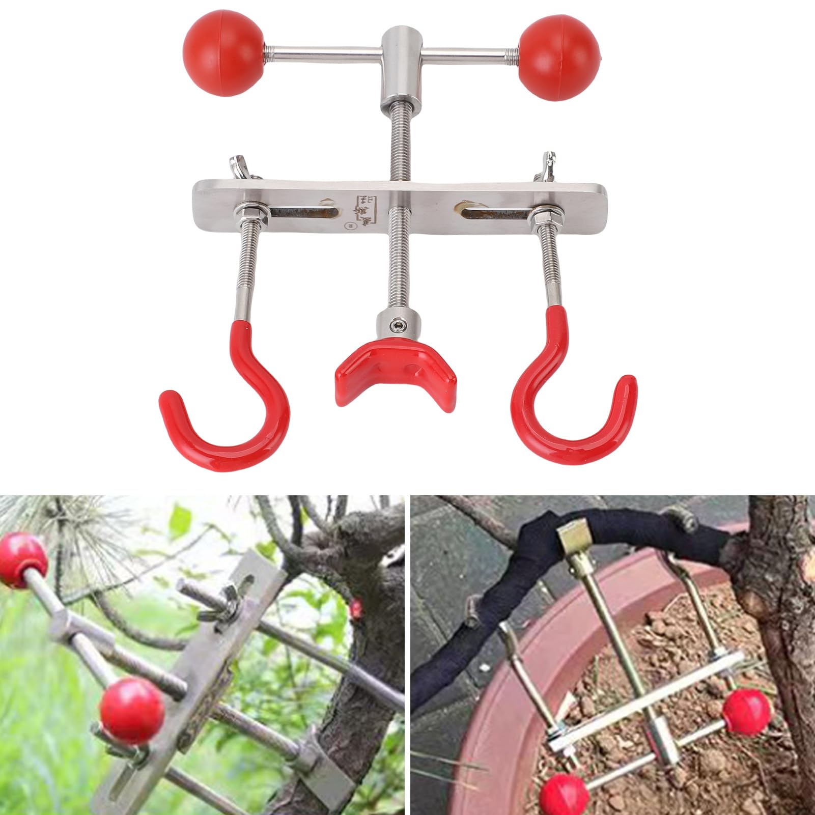 Cintreuse de Tronc de bonsaï, Matériau Robuste en Acier Inoxydable, Conception Ergonomique et économique, Ajusteur de Branches D'arbre Multifonctionnel Antidérapant pour le