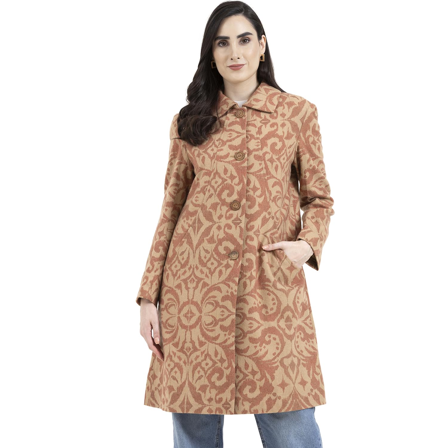 owncraft women's Printed wool coat-picture-53